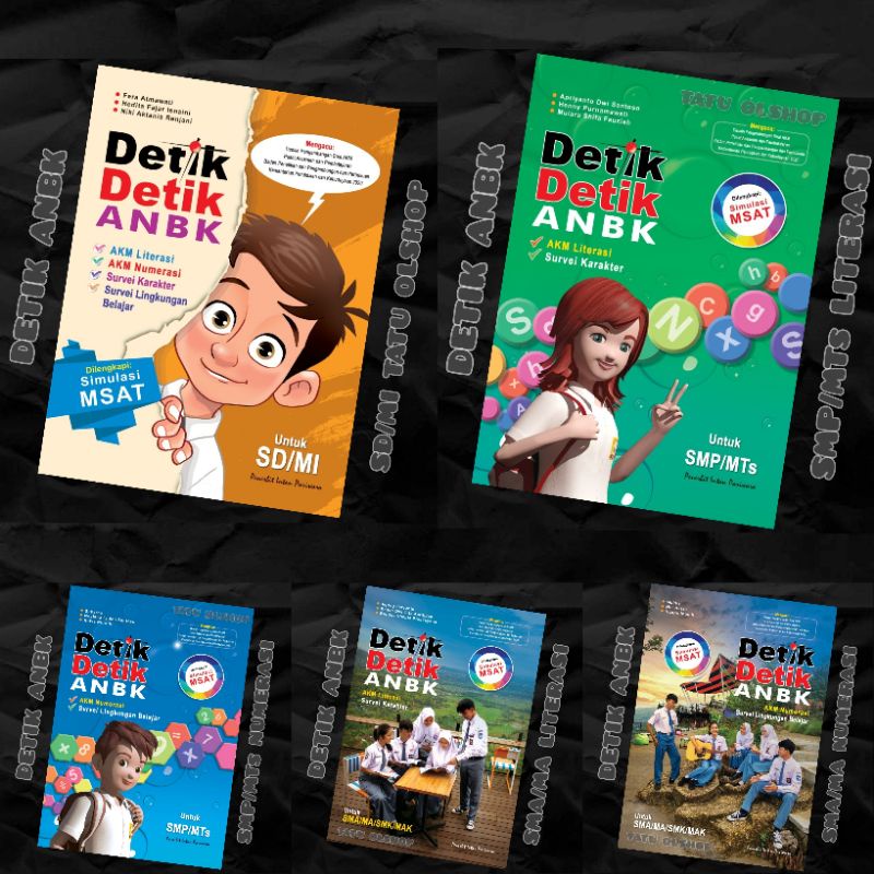 Buku Soal Detik Detik ANBK SD SMP SMA Petunjuk Guru Original Intan Pariwara