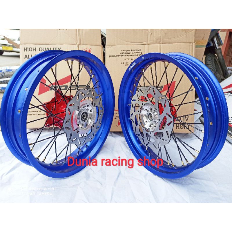 Sepaket Velg Supermoto Velg Sumo Honda CRF 150 Paketan Velg Rossi Tromol jari jari sama piringan