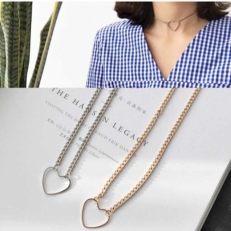 PROMO TERMURAH!! COD Kalung wanita bandul love simple korean style acc