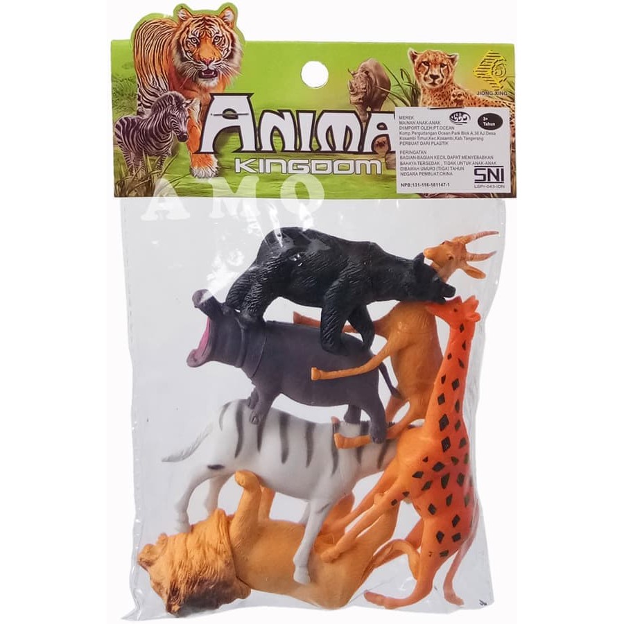 ANIMAL KINGDOM KANTONG 2004 - FIGURE SET ANIMAL MAINAN MURAH