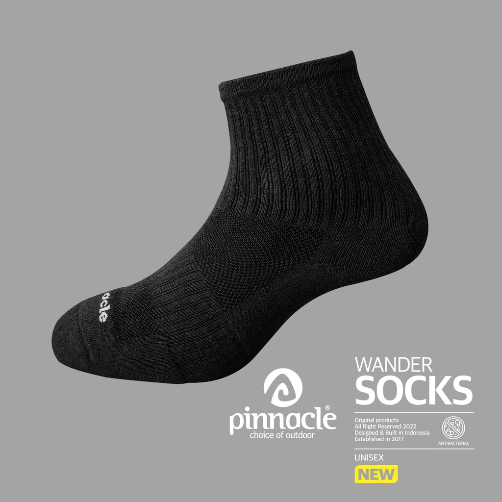 Pinnacle Wander Socks - Mid Black