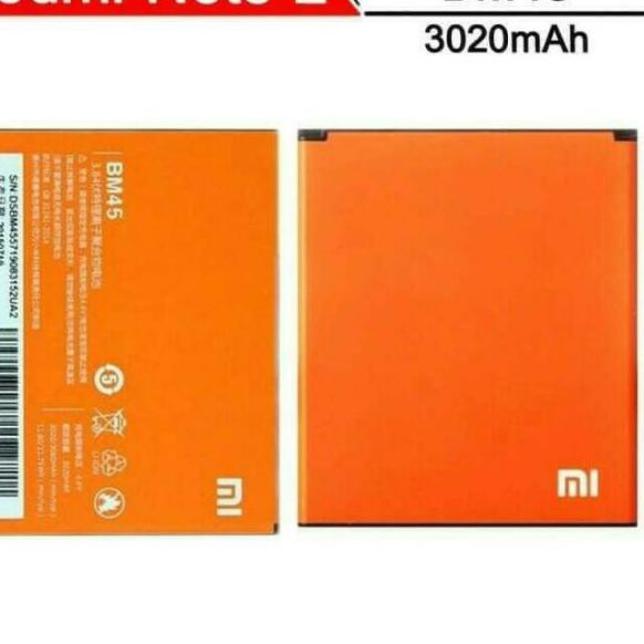 『terlaris』 -737 Baterai Xiaomi Xiomi Redmi Note 2 / Redmi Not 2 / BM45 BM 45 Batre Batrei Original