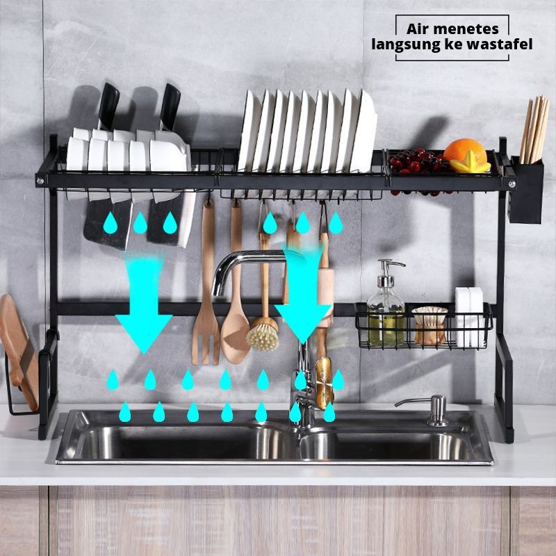 Rak Piring Wastafel Portable Dapur Serbaguna