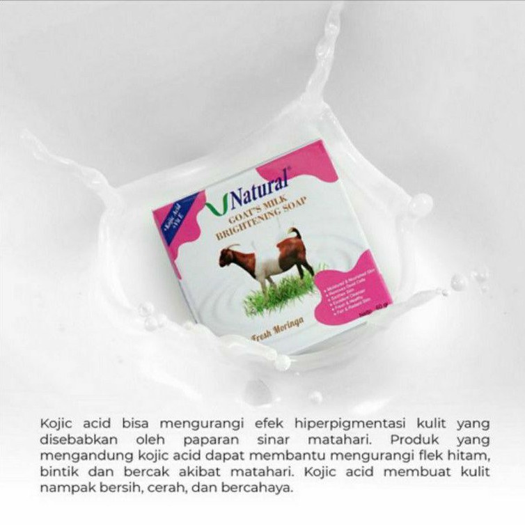 SABUN V NATURAL GOATS MILK 60GR