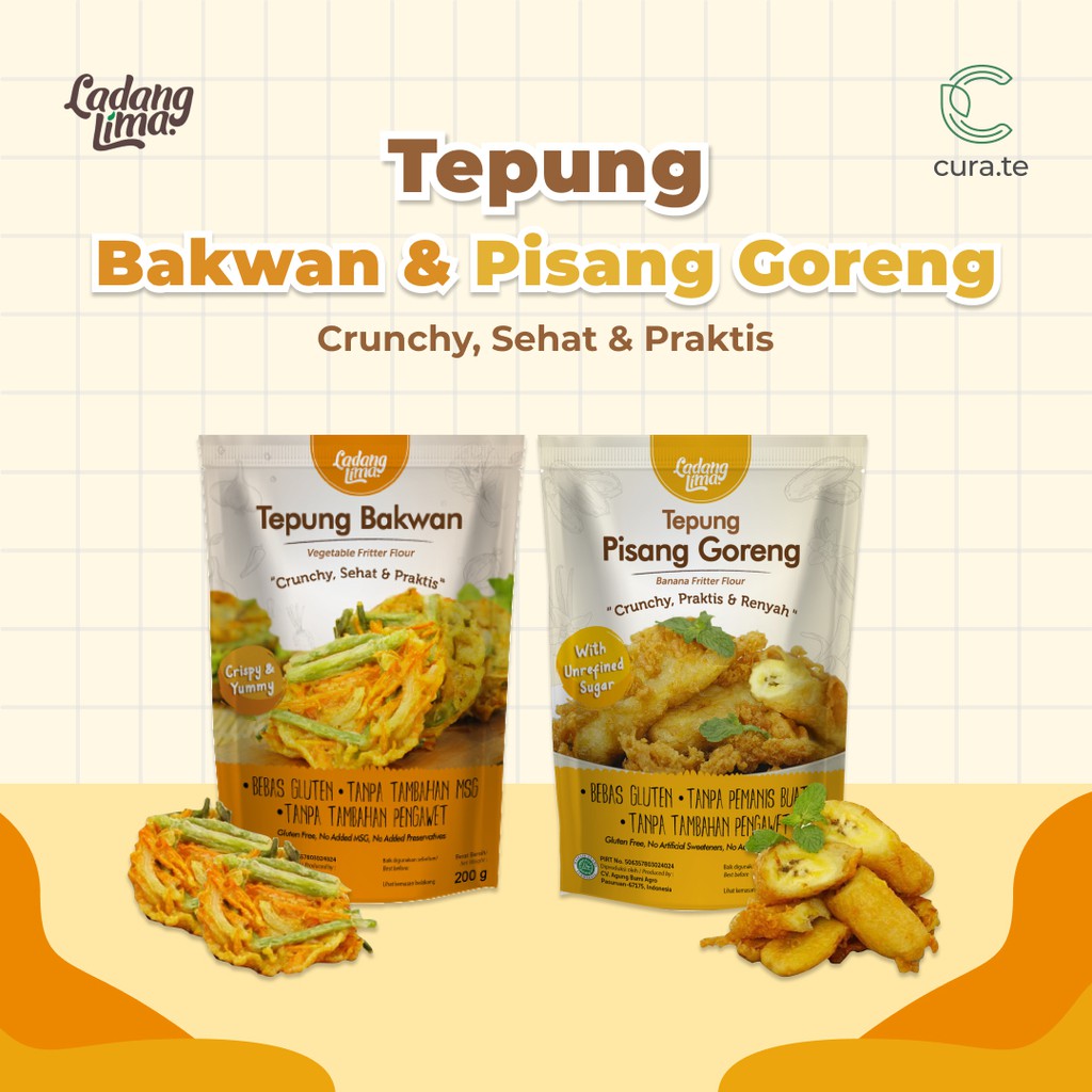 LADANG LIMA TEPUNG BUMBU BAKWAN PISANG GORENG 200GR | GLUTEN FREE