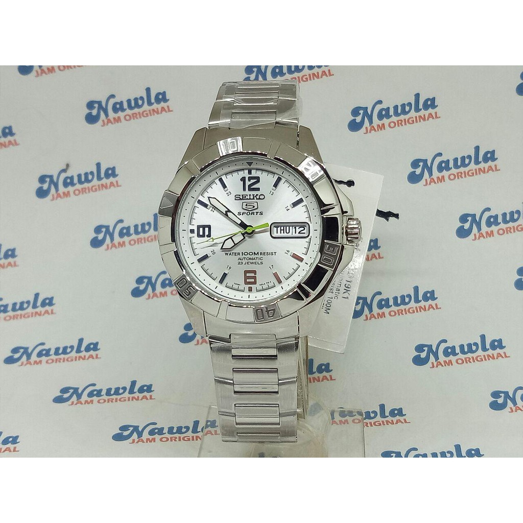 Seiko 5 Sports SNZD19 Automatic SIlver DIal - Jam Tangan Pria SNZD19