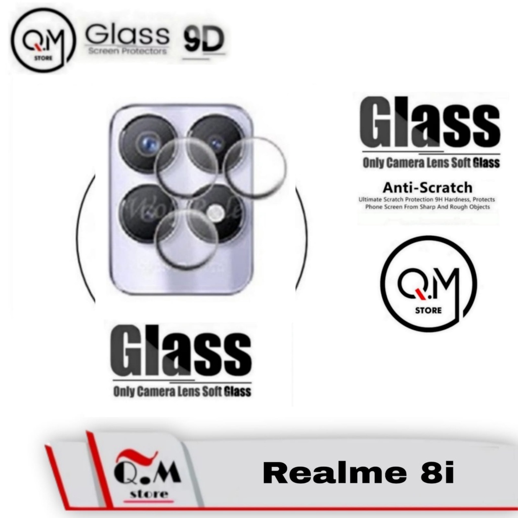 Lensa Camera Realme 8i Anti Gores Glass Pelindung Camera Realme 8i Full 9D