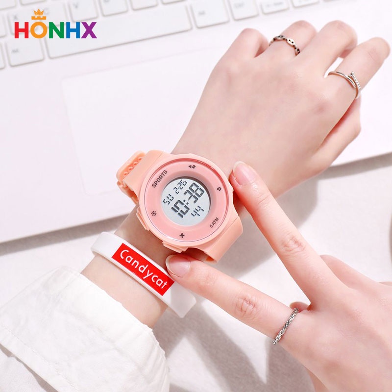 HONHX 1820 Jam Tangan Pria Digital Rubber WK-SBY