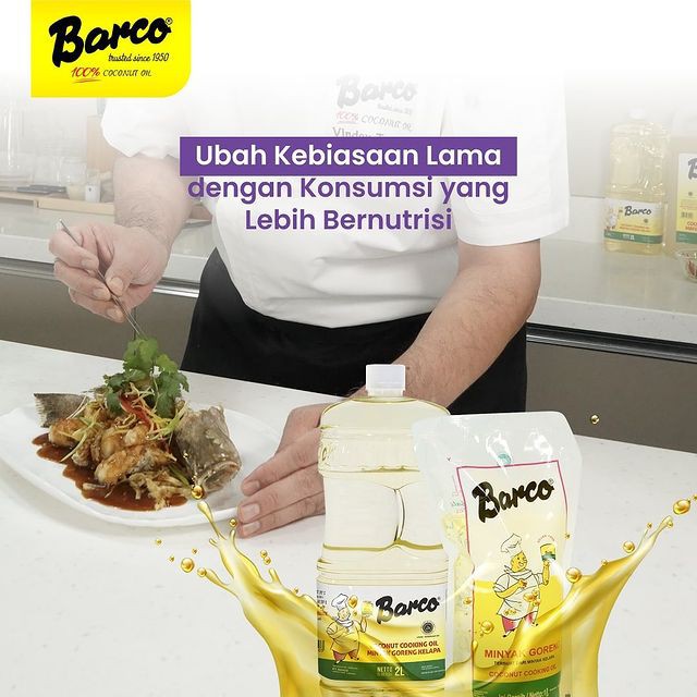 BARCO MINYAK GORENG KELAPA 1 LITER | COCONUT COOKING OIL SEHAT BOTOL POUCH 1000ML