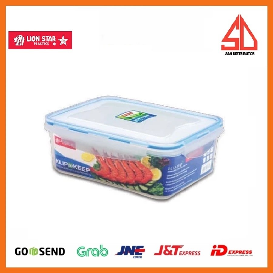 tempat ikan serbaguna + saringan LION STAR KK-4 Klip To Keep 1601 Tray (3 Liter)