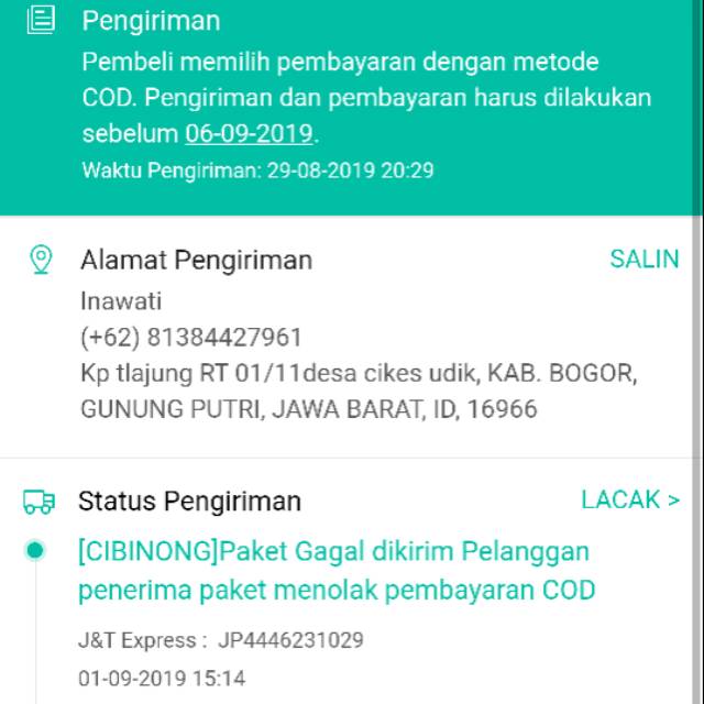 Status Pengiriman Shopee Estatu Para Zap