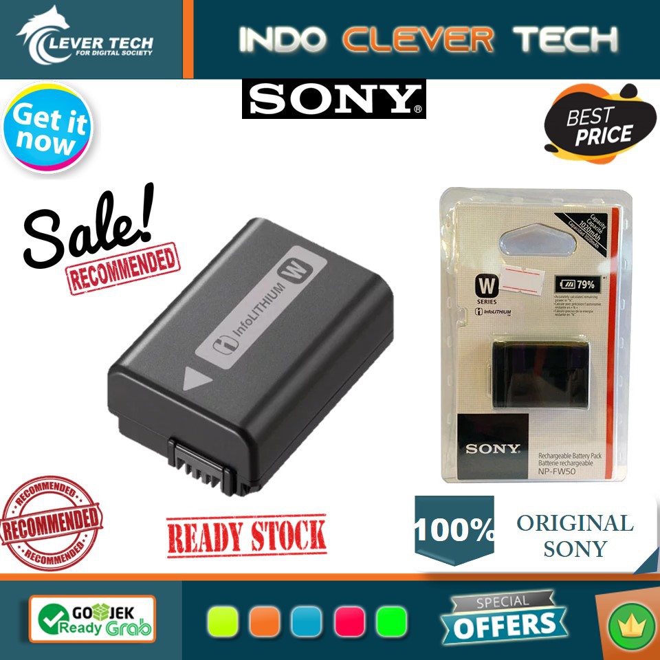 Battery Sony NP-FW50 for NEX5/NEX5N/NEX5R/NEX-6/NEXC3/NEXF3/NEX-3N/NEX7/A33/A55/A6000 Original