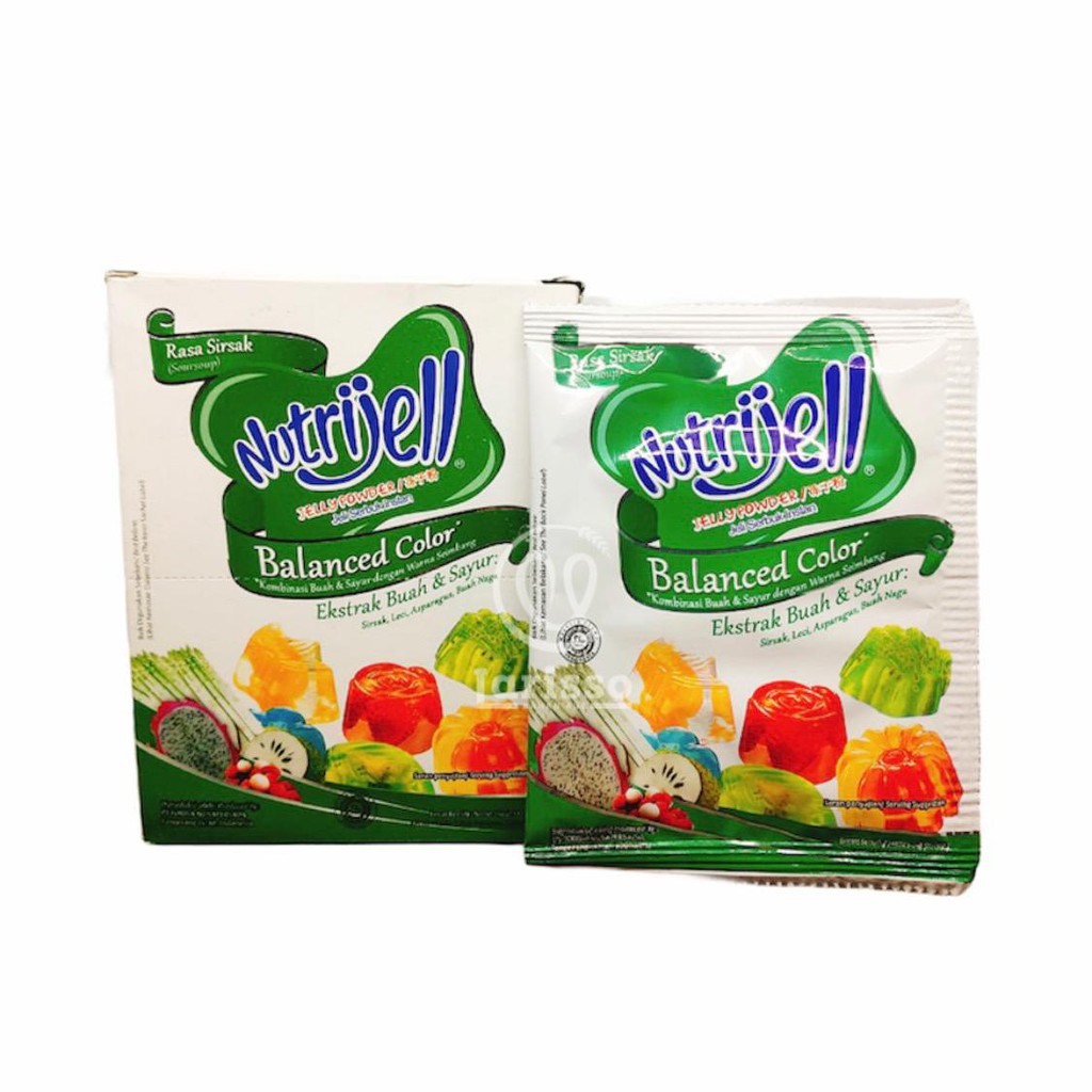 

NUTRIJELL JELLY POWDER JELI SERBUK INSTAN RASA SIRSAK BC 15GRAM