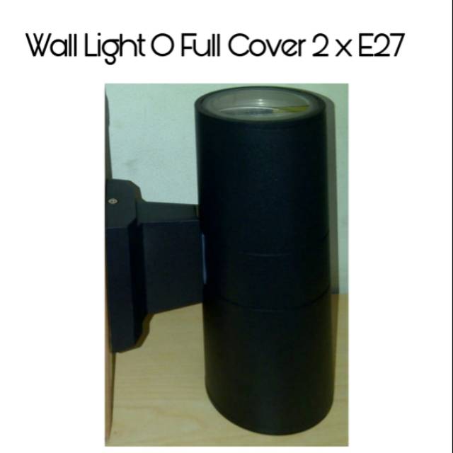 Wall Light atau Wall Lamp Full Cover Hitam