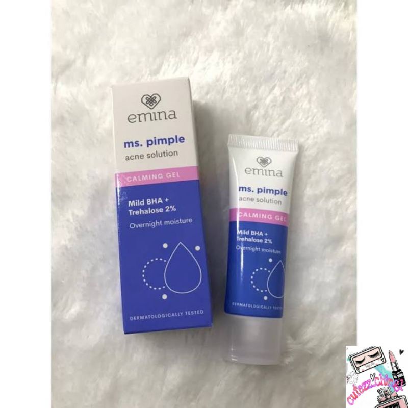 ☃️Cutezz_Ching1☃️Emina Ms. Pimple Acne Solution Calming Gel 20ml