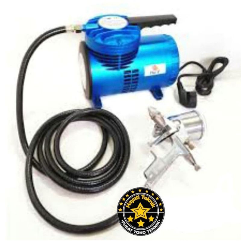 COMPRESOR Mini Portabel Ekonomi 25 psi - Listrik 220v komplesor