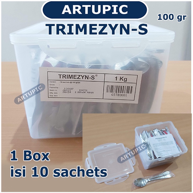 TRIMEZYN-S 100 gram Obat unggas ayam korisa crd berak hijau kapur snot