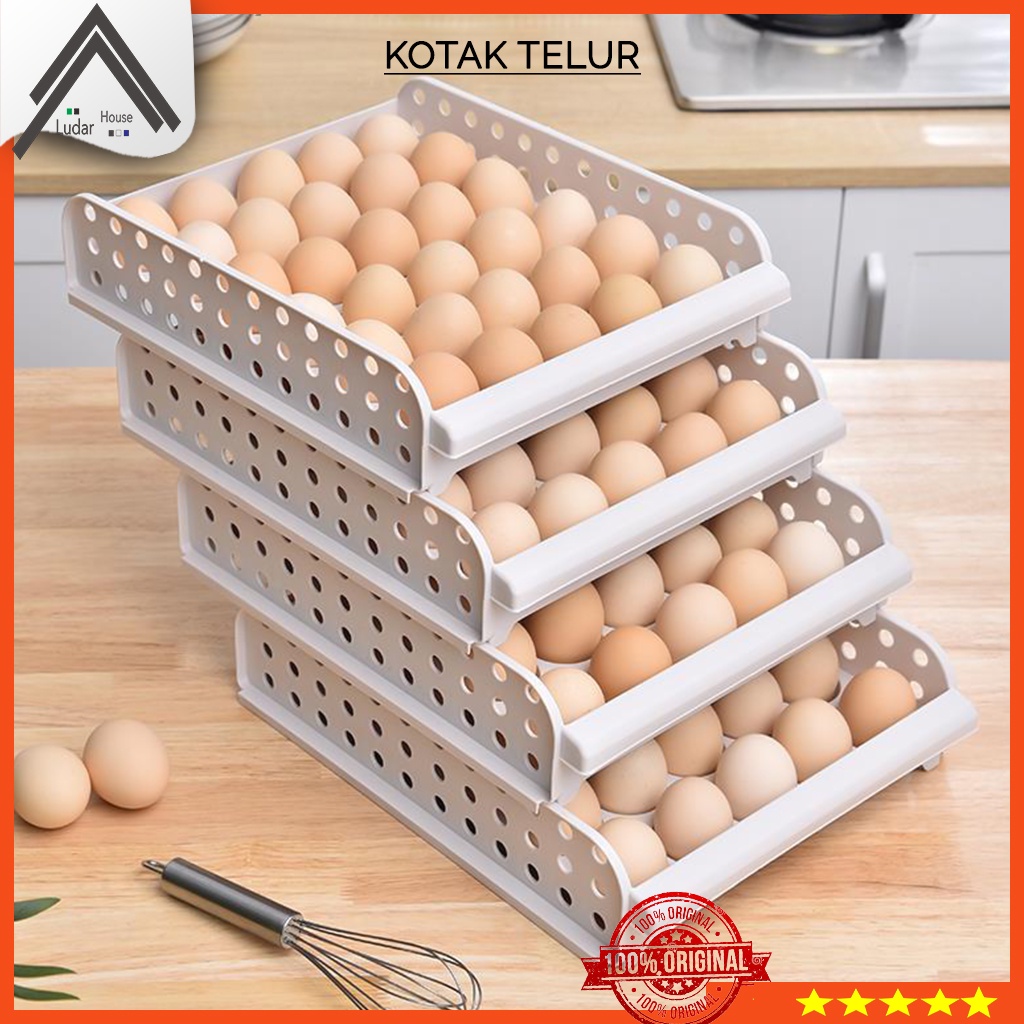 Keranjang Telur Box Rak Tempat Penyimpanan Telur Rak Telur Plastik