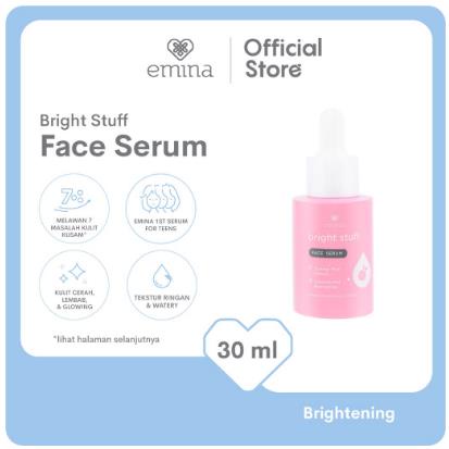 ^ KYRA ^ Emina Bright Stuff Series Face Cream Loose Powder Serum Facial Wash Toner Micellar