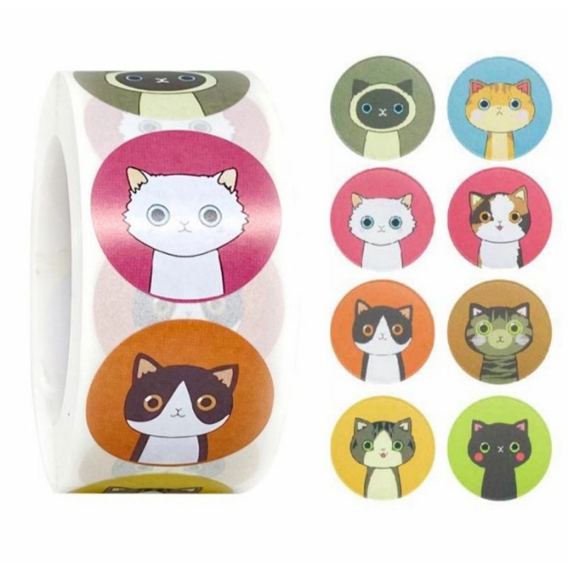 

Stiker Kartun Anak isi 500 Cutting Sticker / Sticker Rol Murah 2.5 cm isi 500