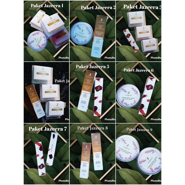 Paket Member JAZEERA pilih suka suka JAZEERA skincare kosmetik halal bpom