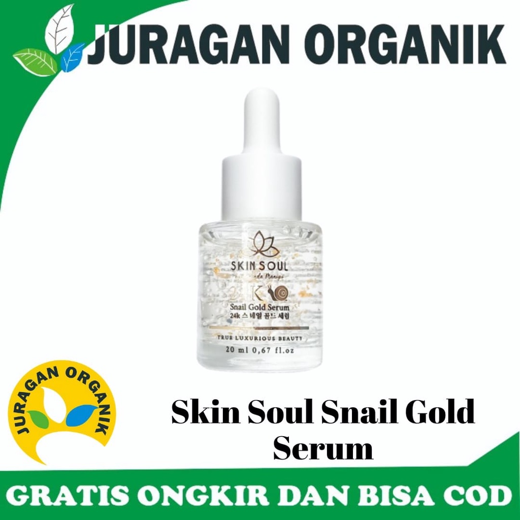 SKINSOUL SERUM 24K SNAIL FORMULATE KOREAN AMANDA MANOPO SERUM WAJAH GOLD 24K SKINSOUL BY AMANDA MANO