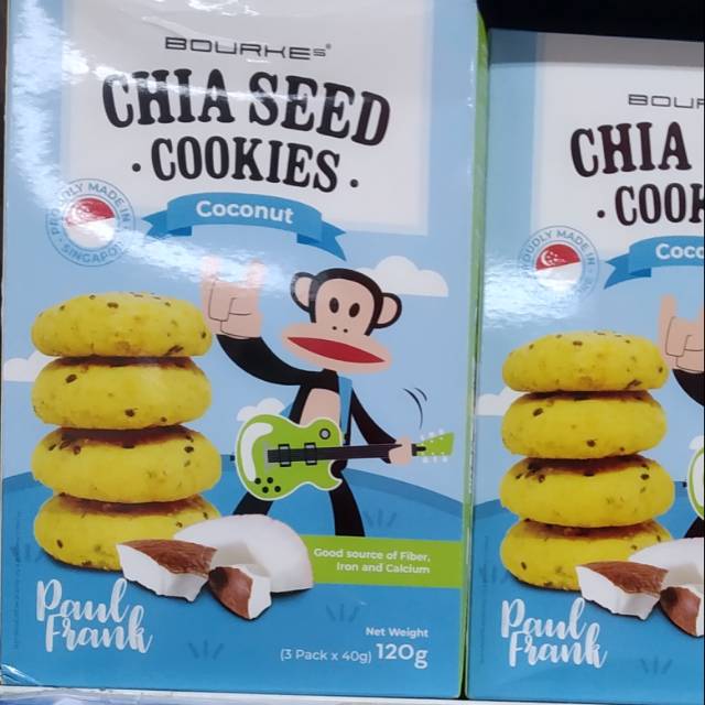 

Bourke's Paul frank chia seed coconut 120gr 3x40gr import
