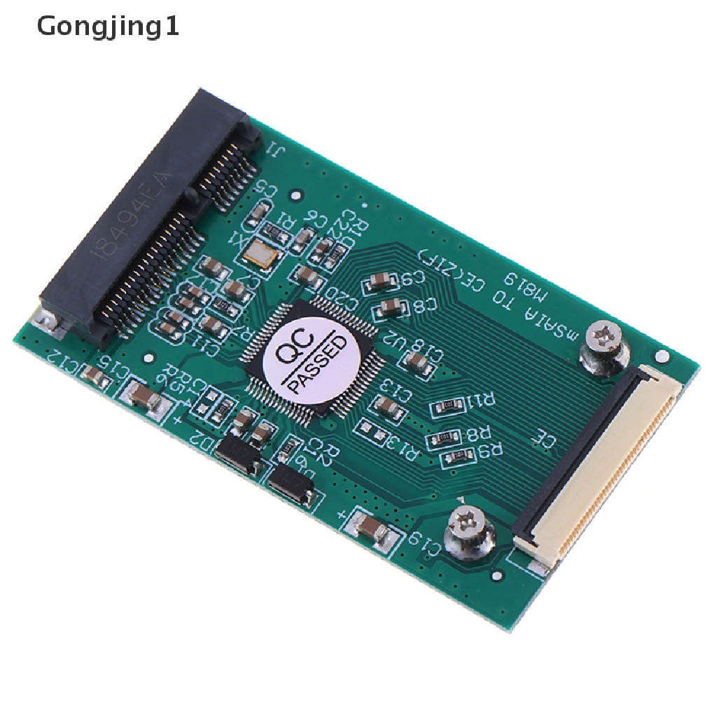 Gongjing1 Kabel Adapter Converter Mini mSATA PCI-E SSD to 40Pin ZIF Card CE Panjang 1.8 &quot;