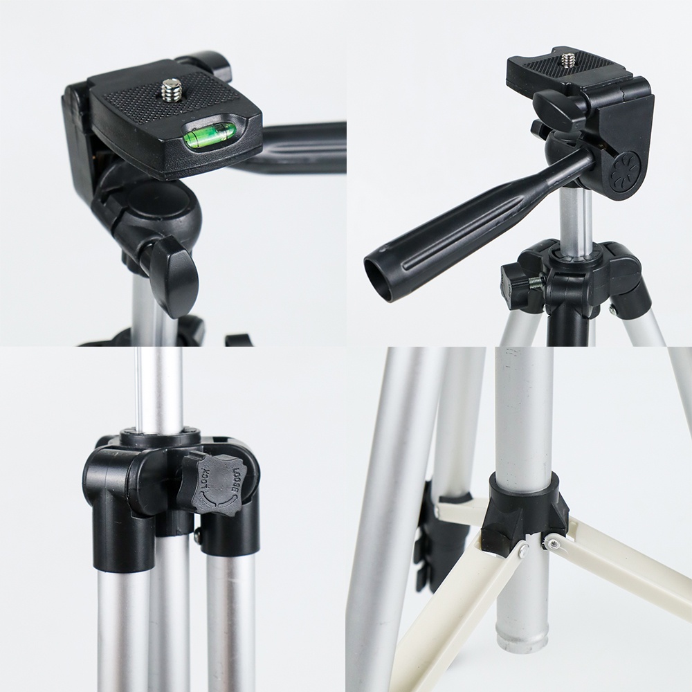 Tripod Kamera Profesional with Bluetooth Shutter - 3110 - Black