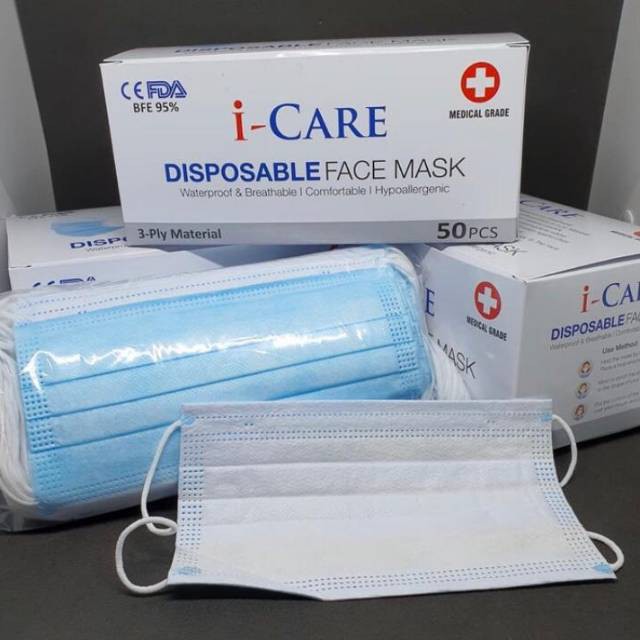 Masker I-Care 3 Ply Earlop