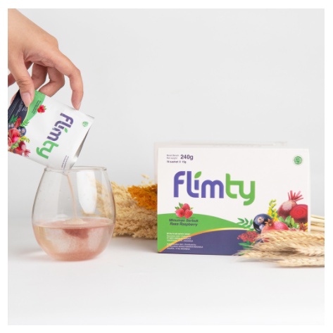 [MH] Flimty Fiber Original 1 Box 16 Sachet Obat Pelangsing Bpom Halal