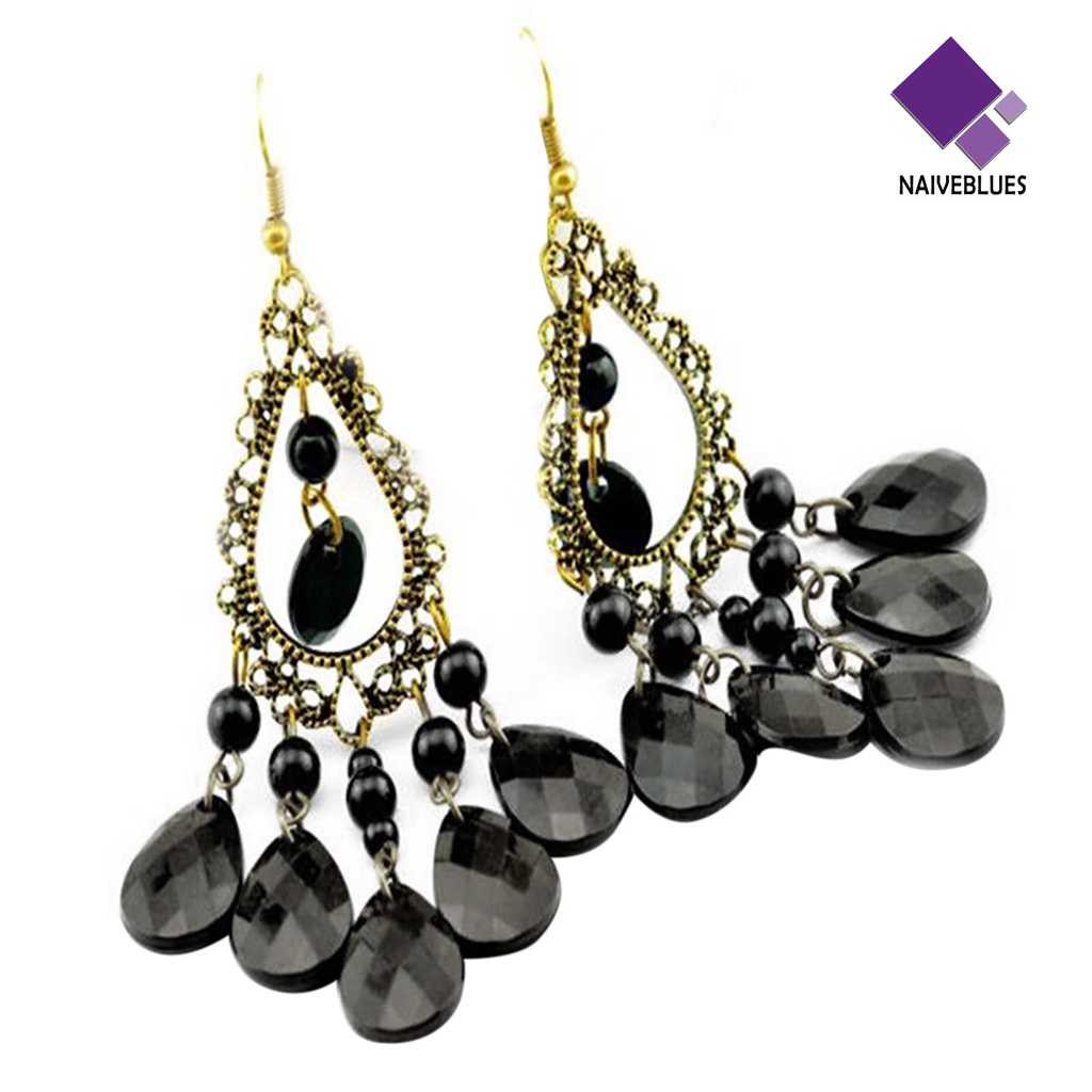 1 Pasang Anting Hoop Liontin Water Drop Untuk Daily Life