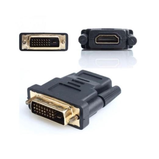 Connector dvi 24+1 male to hdtv female digital 1080p full HD gold - Gender konektor dvi-d 24-1 to hdtv