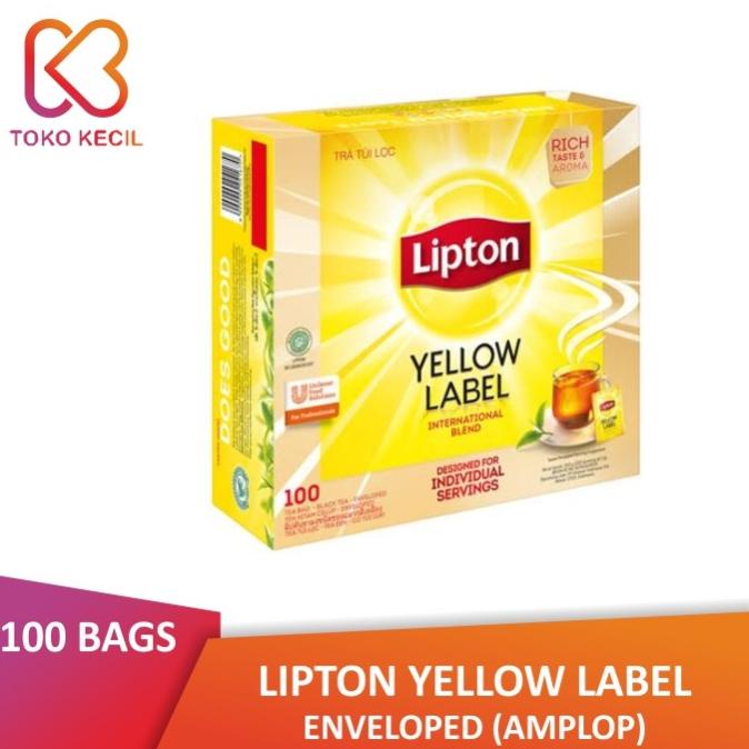 

[COD] Lipton Yellow Label Enveloped (Amplop) 100 Bags [COD]