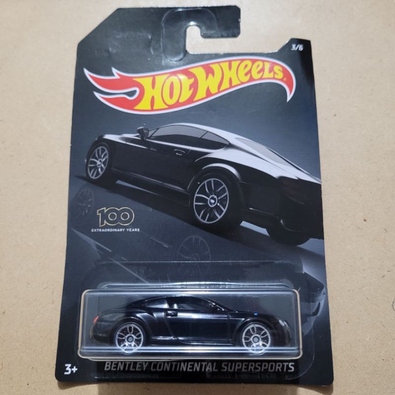 HOT WHEELS BENTLEY CONTINENTAL SUPERSPORTS / BLACK CARD [ BLACK ]