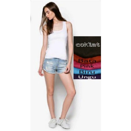 Kaos Singlet Jessika / Buntung / Polos / Simple / Dalaman