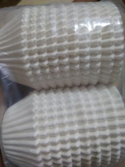 Grade Cupcake Muffin Kertas Warna Putih 500pcs