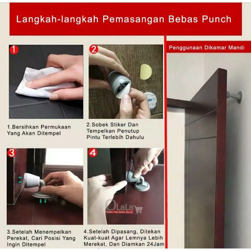 klip penahan pintu / tahanan pintu