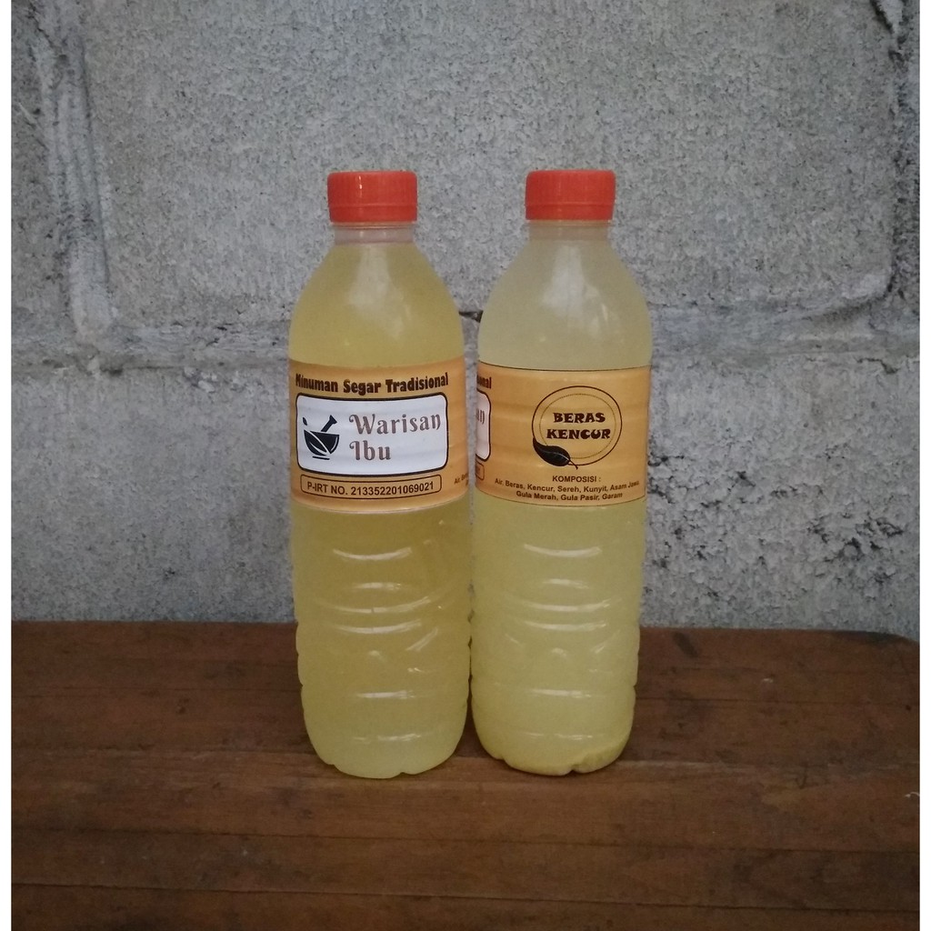 

JAMU TRADISIONAL HOMEMADE BERAS KENCUR WARISAN IBU ALAMI ASLI ORIGINAL 600 ML