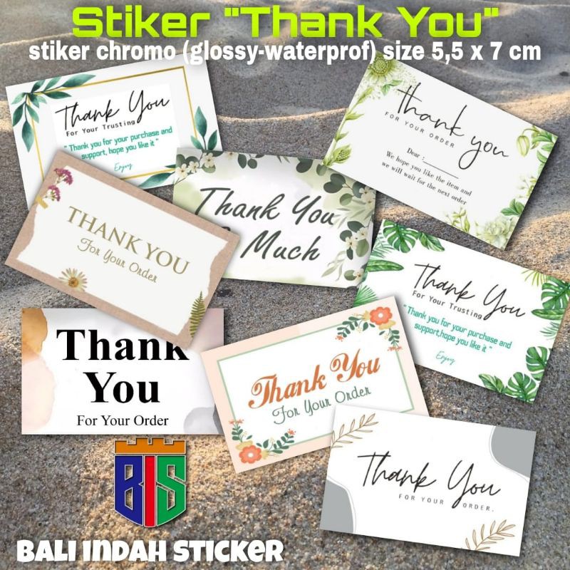 

( 100 pcs ) Stiker THANK YOU / Stiker pengiriman olshop / stiker label pengiriman/stiker pengiriman
