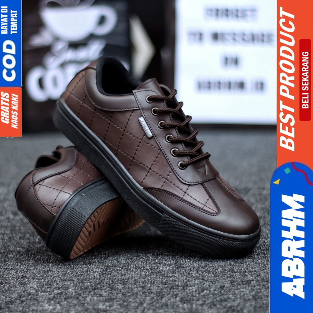 Abrhm Pedro - Sepatu Formal Pantofel Pria Kerja Hitam