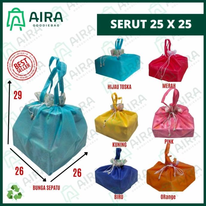 

favorit] tas serut box nasi dan box snack 25x25