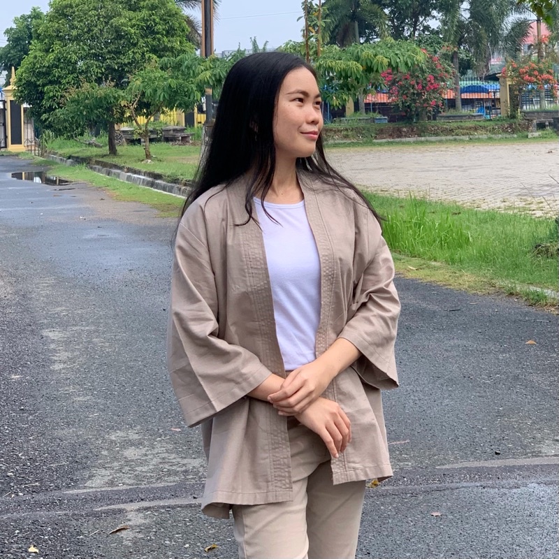 Louie Linen Outer Unisex - Earth Colors / Tone