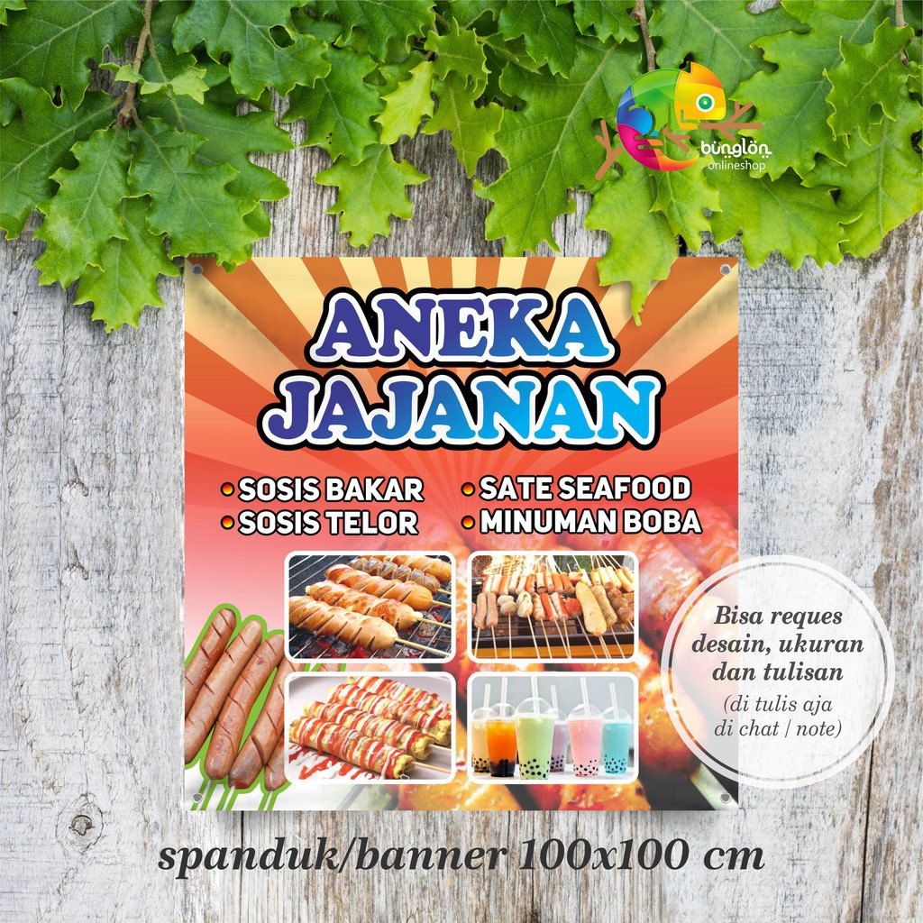 Jual Spanduk, Banner Aneka Jajanan Indonesia|Shopee Indonesia