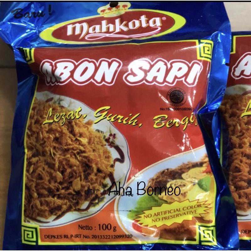 

Abon Sapi 100gr Halal Cap Mahkota