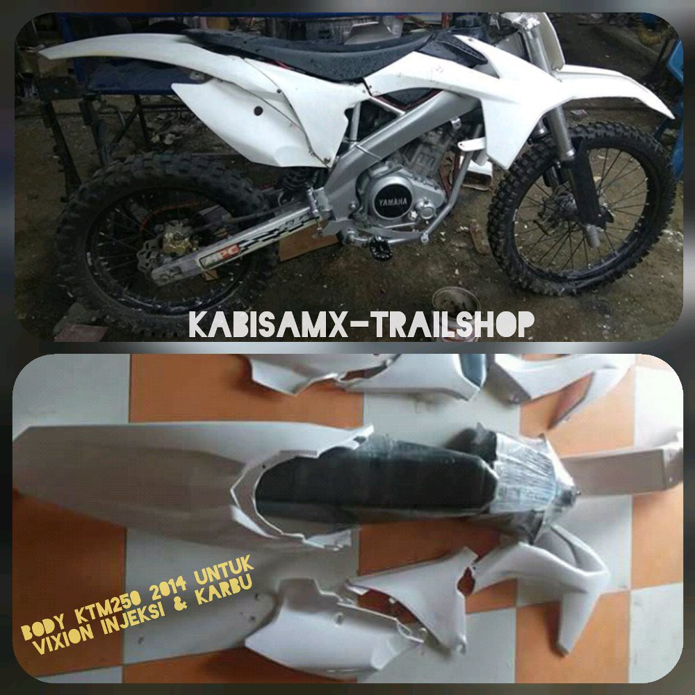 body trail ktm 250 2014 plastik tangki jok besi untuk vixion injeksi dan karbu