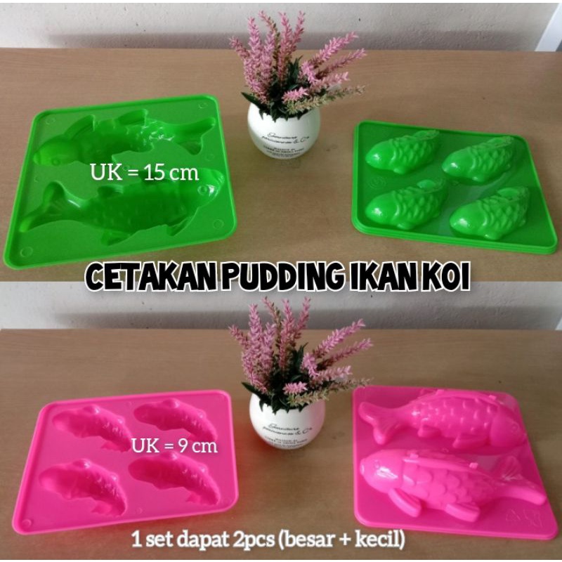

cetakan pudding ikan koi set 2pcs