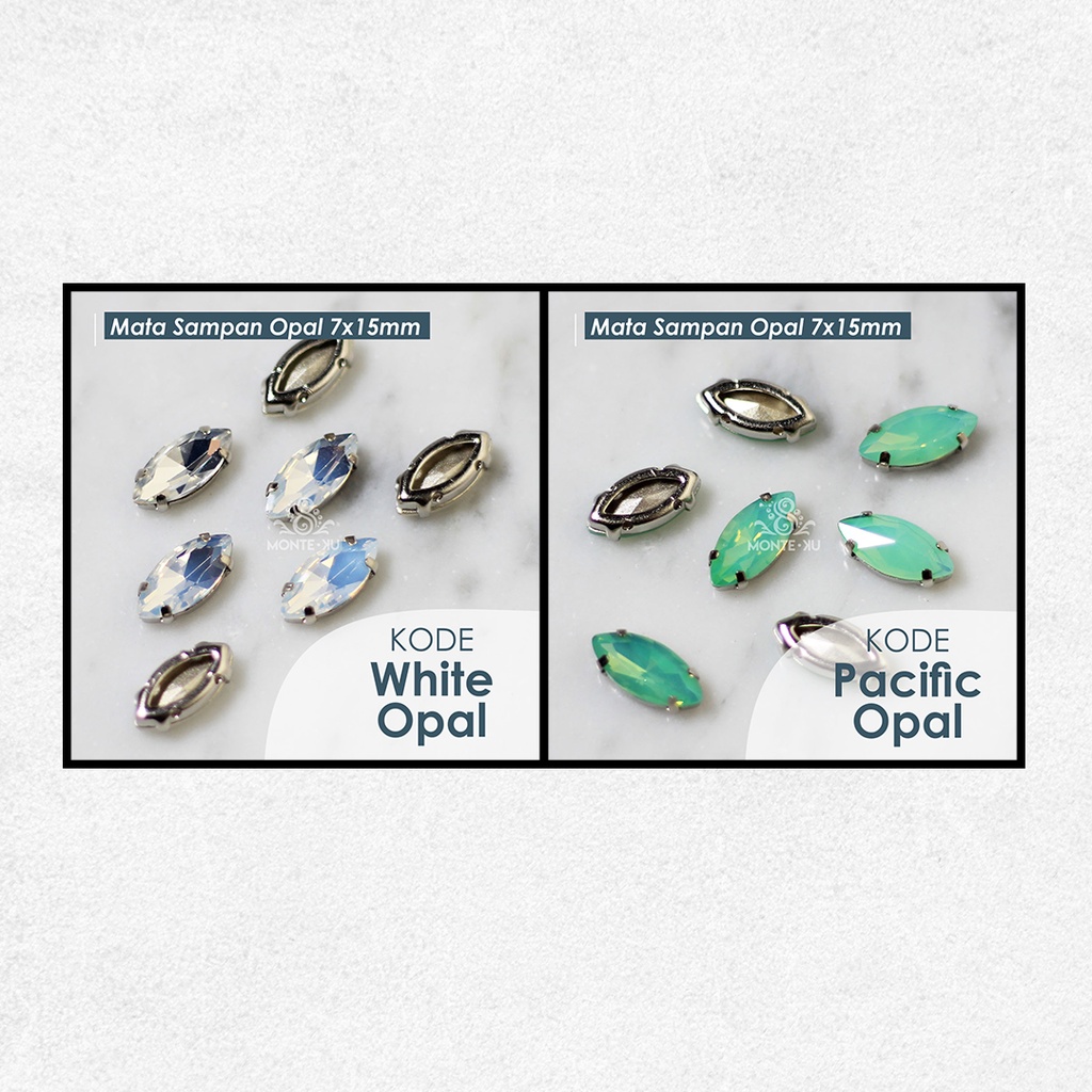 Monte Manik Mote Beads Borci Payet Mata Sampan Cangkang Doff Opal Mata Kristal Kecil Besar Murah bis