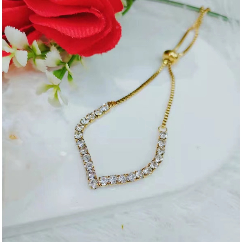 Gelang Titanium Mata Full Perhiasan Fashion