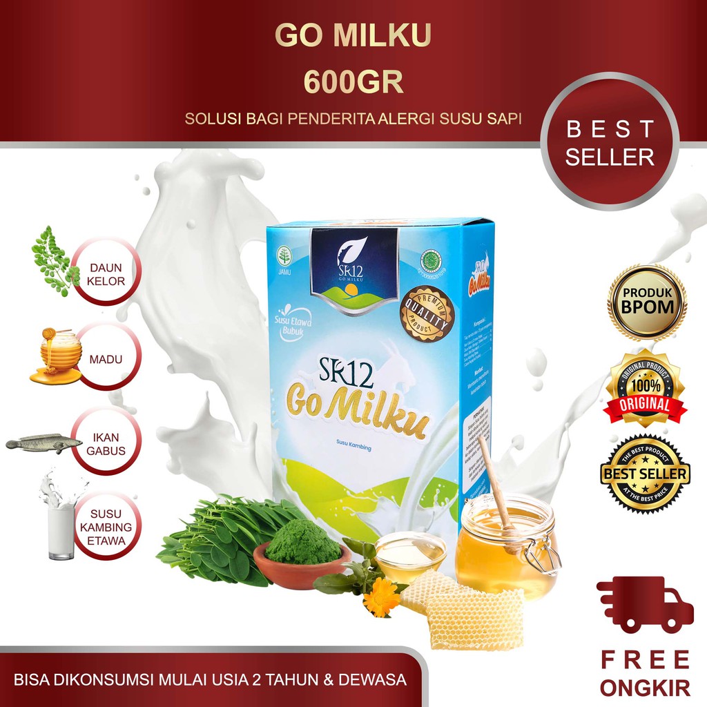 

GO MILKU SR12 600 GR / GOMILKU SR12 / SUSU KAMBING ETAWA SR12